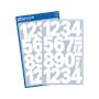 Stickers, numbers, 0-9, AVERY ZWECKFORM, white, 28 Stickers/csomag